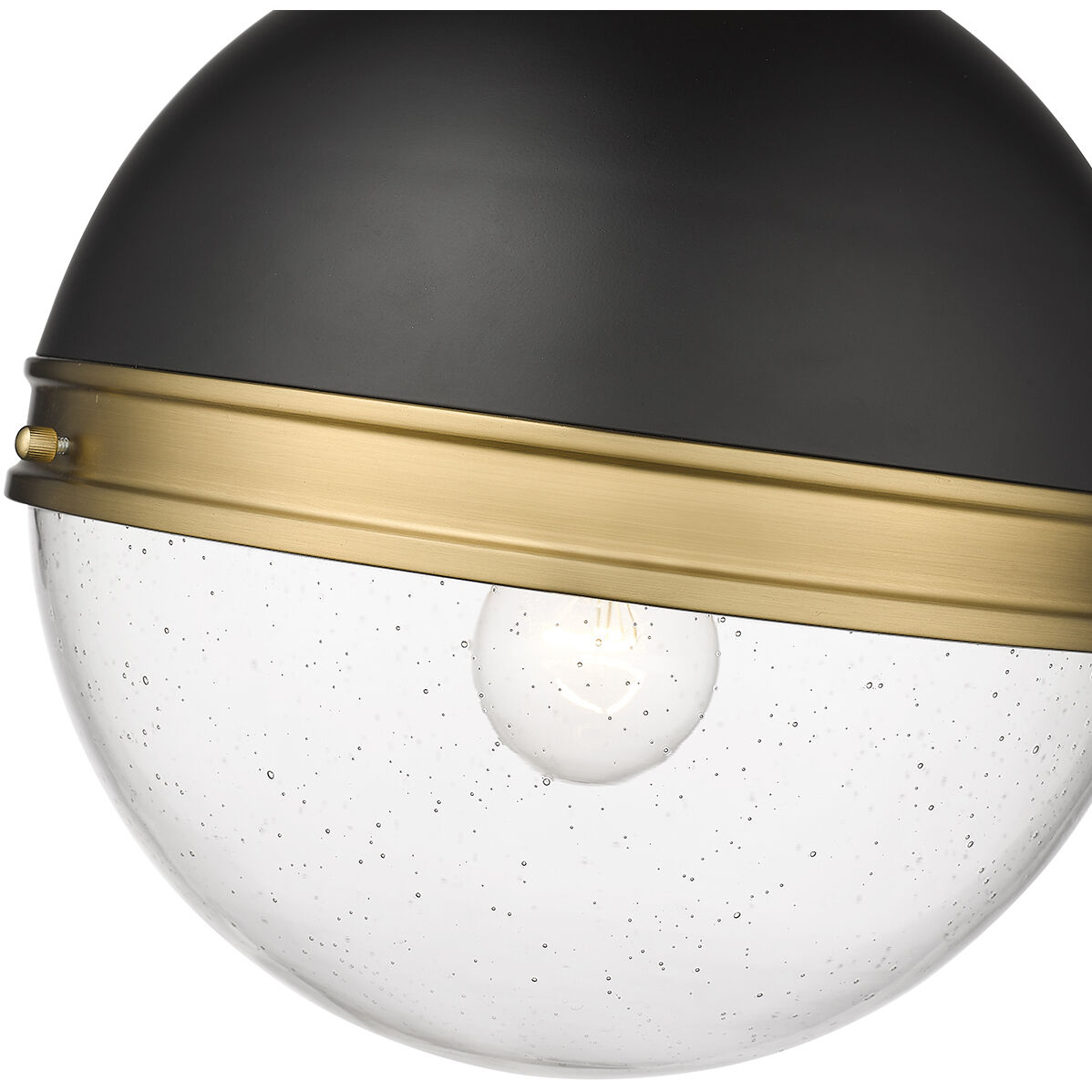 Ellmira 1 Light 11.25 inch Matte Black/Aged Brass Pendant Ceiling Light